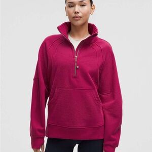 Women's Fuchsia Half-Zip Pullover